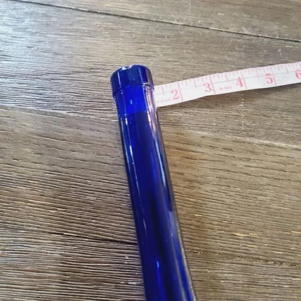 Vintage MCM Mid Century Modern Vetreria Etrusca Cobalt Tall Glass Vase